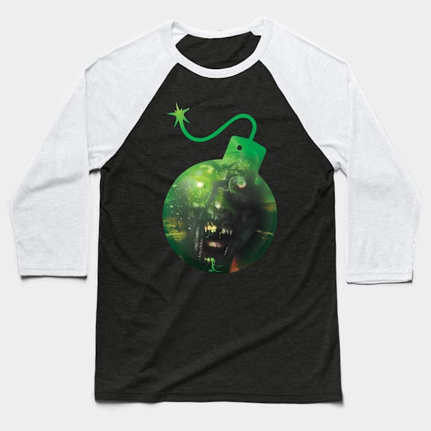 Monster bomb, surreal design Baseball T-Shirt by TheCreativeBros